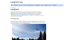 Desktop Screenshot of langrenn.org